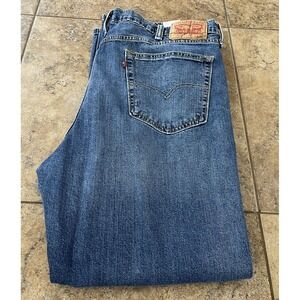 Levis Mens Blue 514 Straight Leg Jeans Size 42x30 Fit 40X29